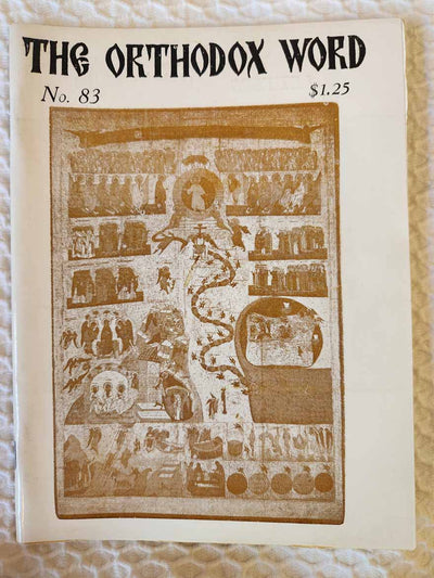 Orthodox Word 083 Nov-Dec 1978 RARE very good