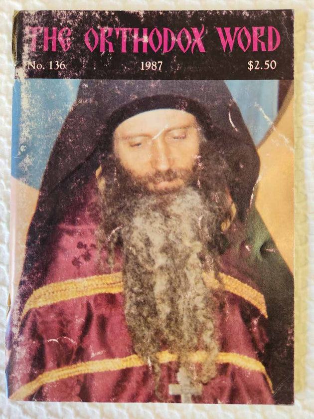 Orthodox Word 136 Sep-Oct 1987 RARE poor1