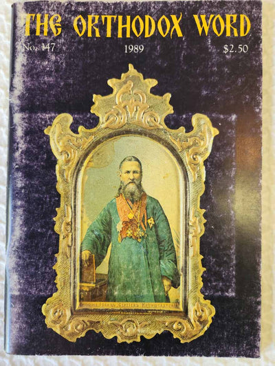 Orthodox Word 147 Jul-Aug 1989 RARE poor1