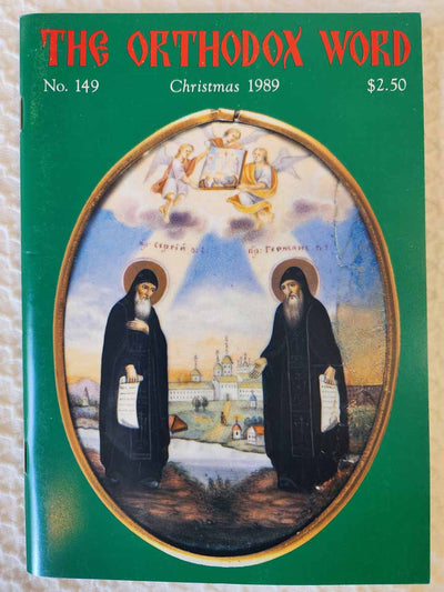 Orthodox Word 149 Nov-Dec 1989 RARE like-new1