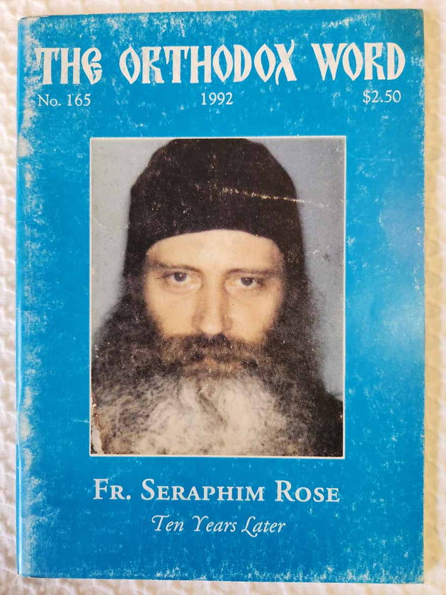 Orthodox Word 165 Jul-Aug 1992 RARE fair1