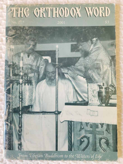 Orthodox Word 217 Mar-Apr 2001 RARE fair