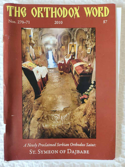 Orthodox Word 270-271 Jan-Apr 2010 fair