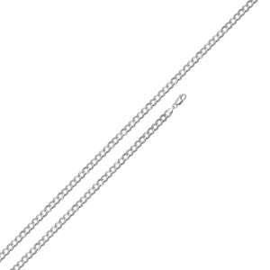 Chain Sterling Silver Curb Medium 3 mm