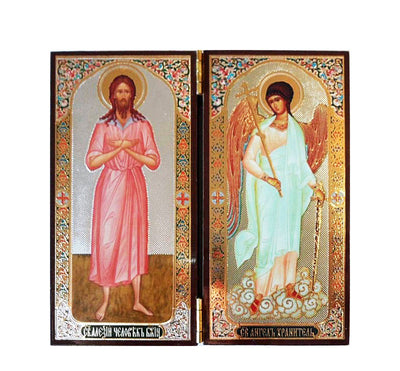 Alexey Man of God and Guardian Angel DiptychTall020