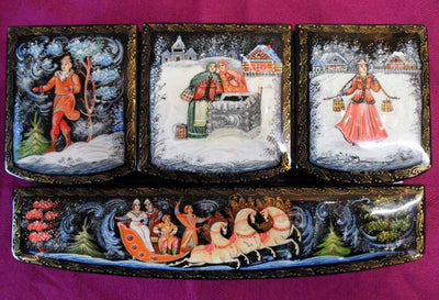 Lacquer Box Gossip in Village 02