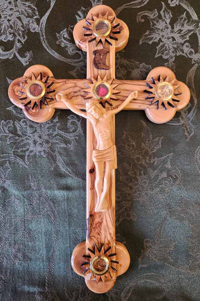 Olivewood Cross Budded 16 in