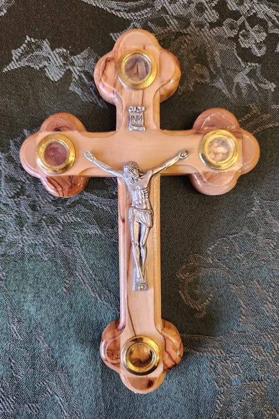 Olivewood Cross Budded 7 in