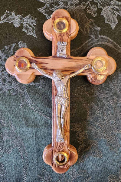 Olivewood Cross Budded 9 in