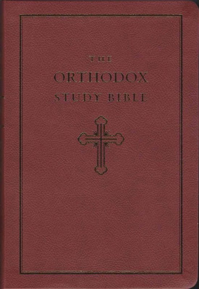 Orthodox Study Bible red leathersoft