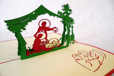 Pop Up Card 144 Nativity Scene