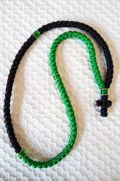 Mount Athos Prayer Rope 100 GRN BLK C1