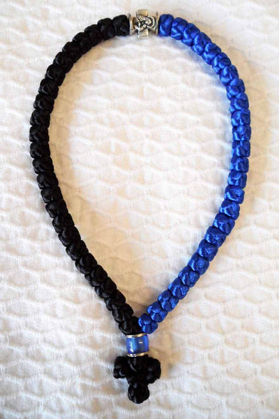 Mount Athos Prayer Rope 50 BLU BLK C1