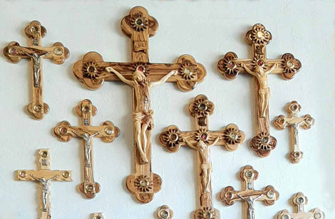Olivewood Wall Crosses