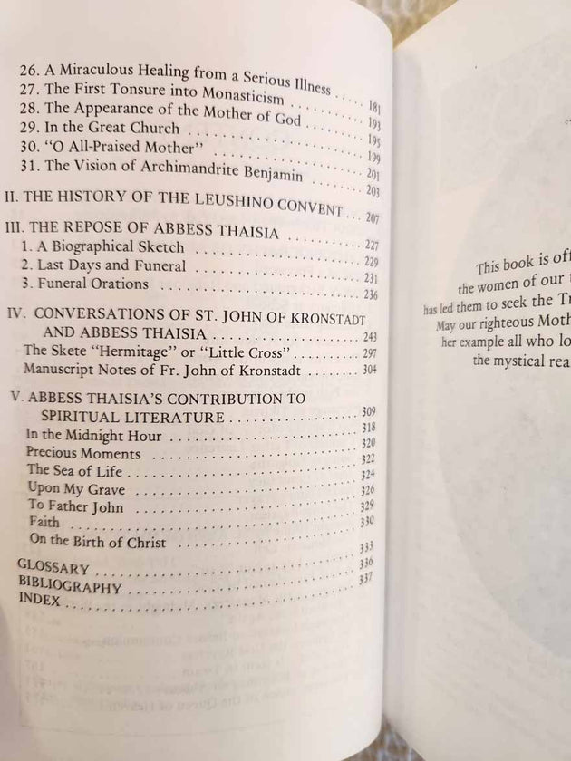 Abbess Thaisia rare book