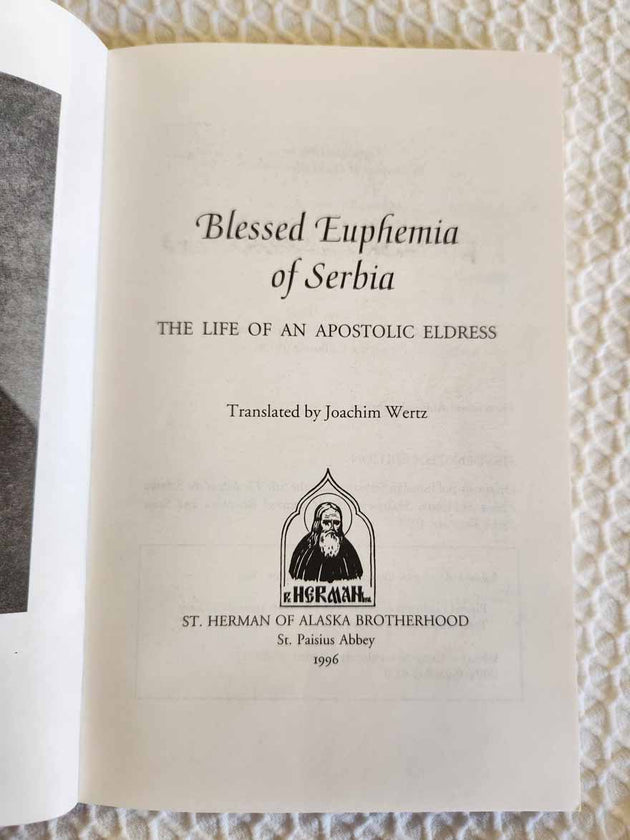 Blessed Euphemia of Serbia rare book