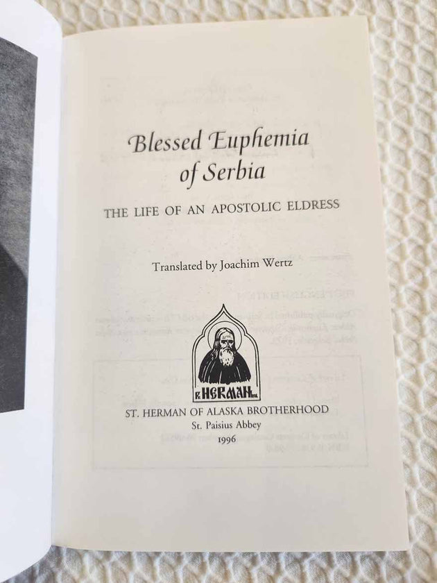 Blessed Euphemia of Serbia rare book