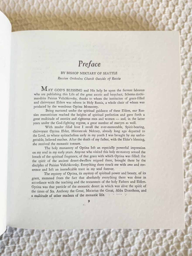 Blessed Paisius Velichkovsky 1st Ed Hardcover Ex Rare Blue