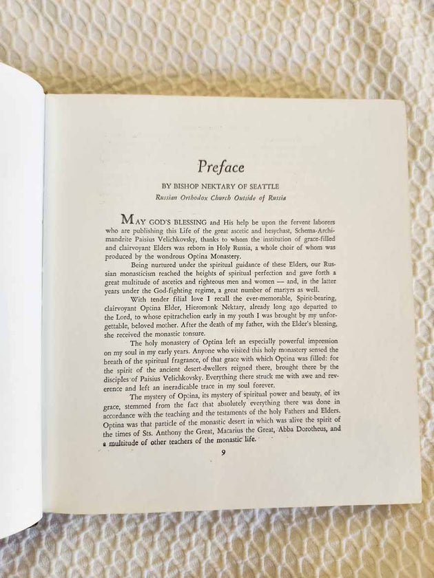 Blessed Paisius Velichkovsky 1st Ed Hardcover ExRare library
