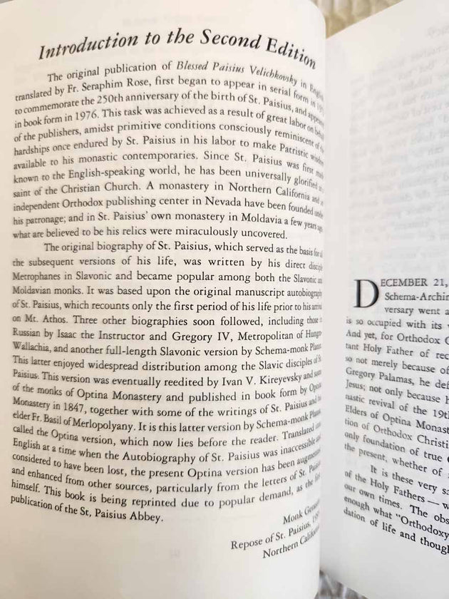 Blessed Paisius Velichkovsky softcover Rare vg