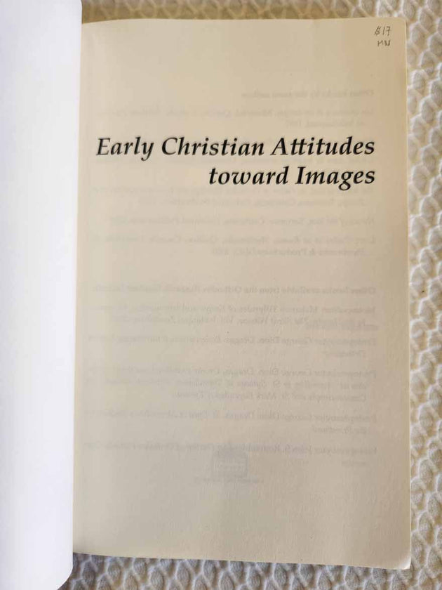 Early Christian Attitudes toward Images rare
