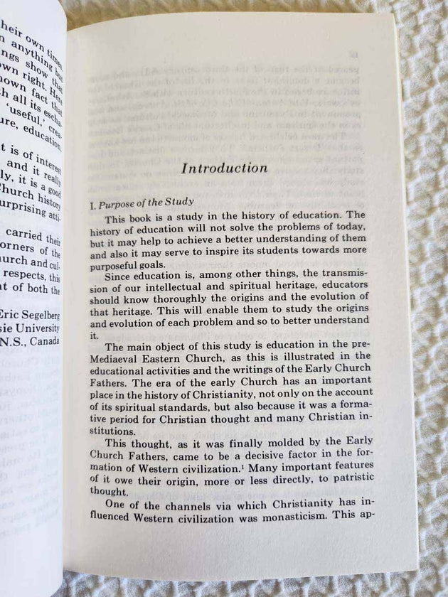 Early Church Fathers as Educators rare