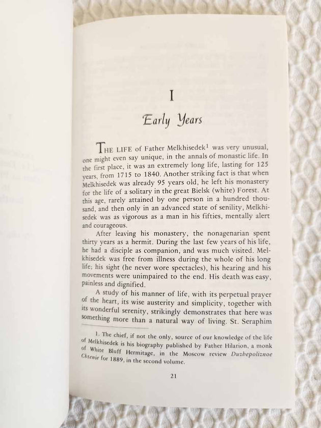 Elder Melchizedek Hermit rare book