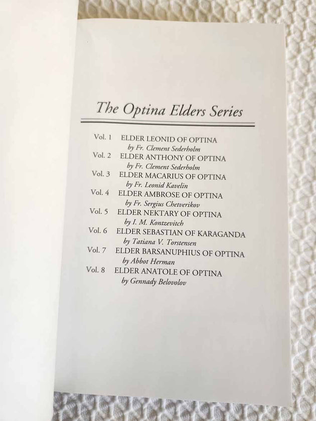 Elder Nektary of Optina rare book ALMOST NEW