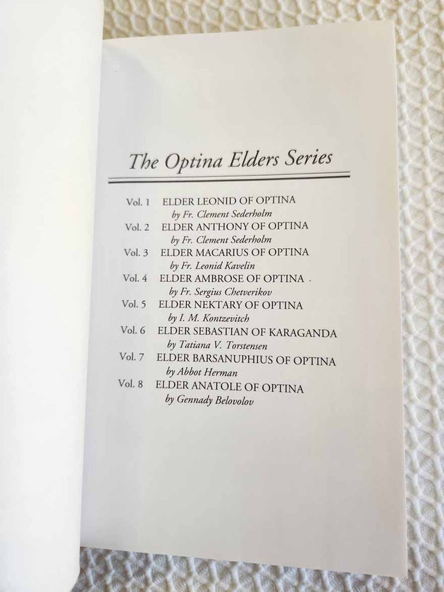 Elder Nektary of Optina rare book NEW