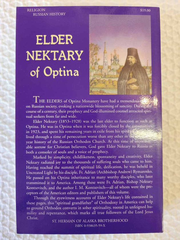 Elder Nektary of Optina rare book NEW