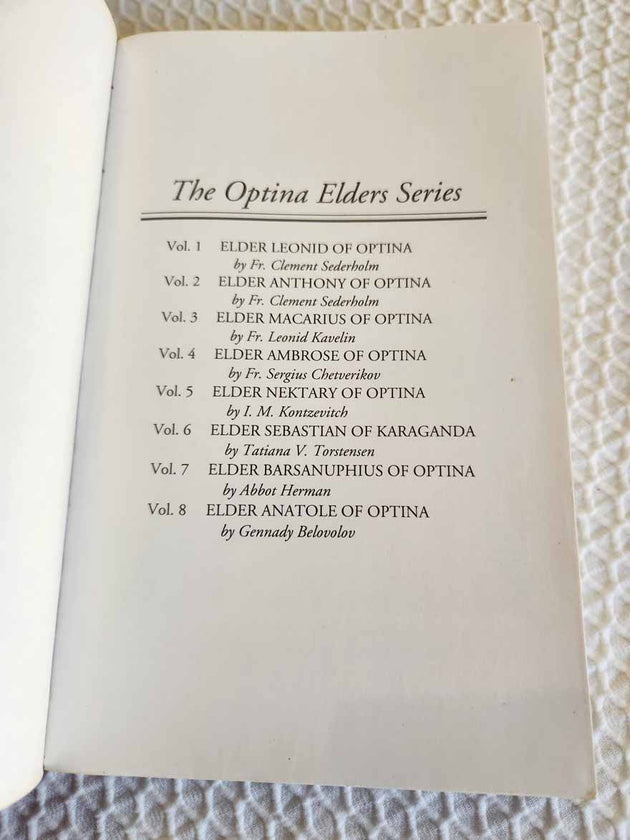 Elder Nektary of Optina rare book good