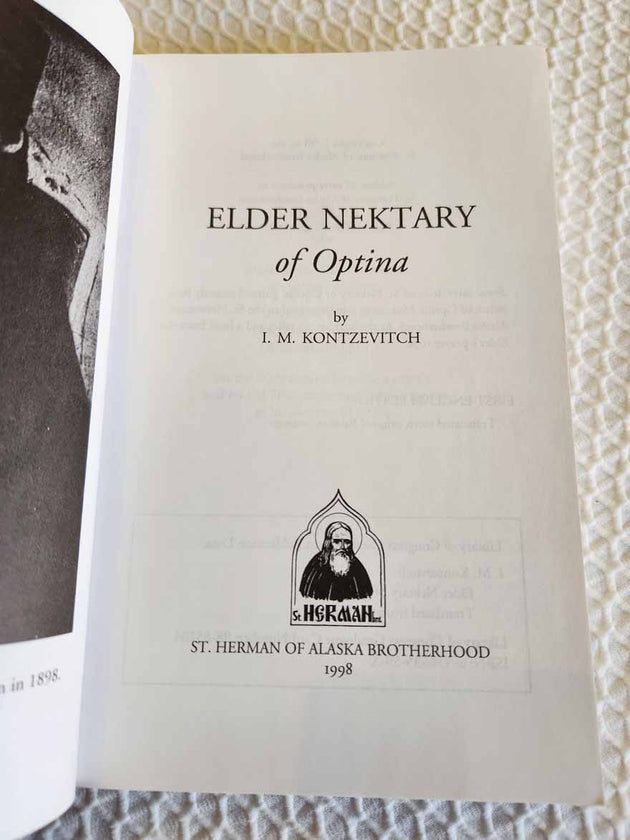 Elder Nektary of Optina rare book good