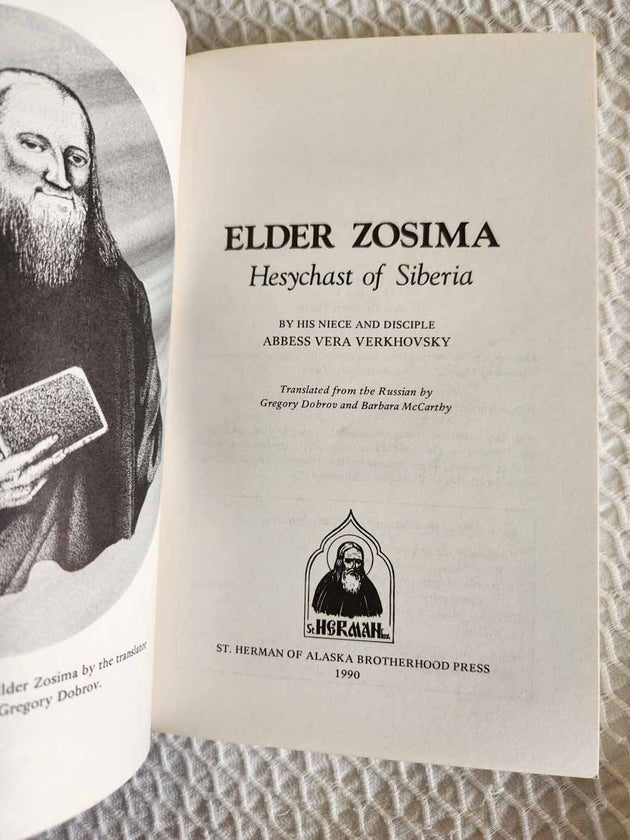Elder Zosima Hesychast of Siberia Rare Book