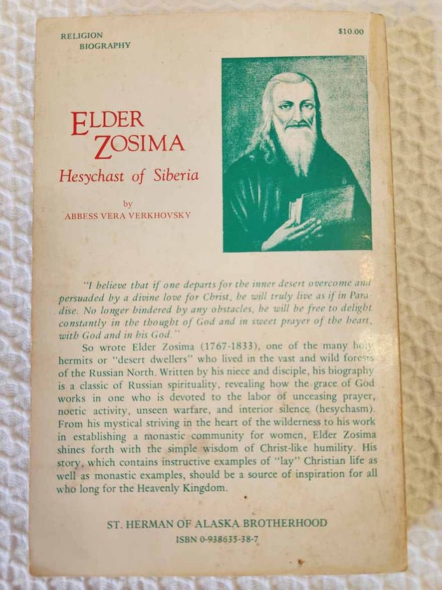 Elder Zosima Hesychast of Siberia Rare torn
