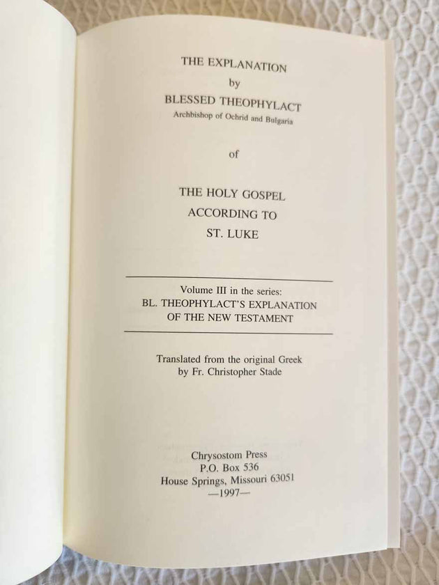 Explanation Gospel Luke rare hardbound