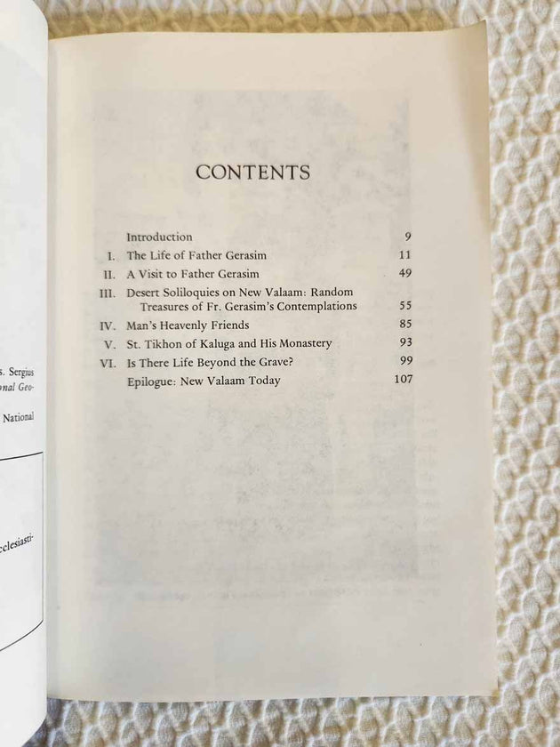 Father Gerasim of New Valaam rare book