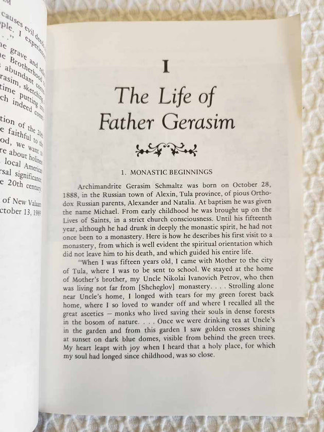 Father Gerasim of New Valaam rare book