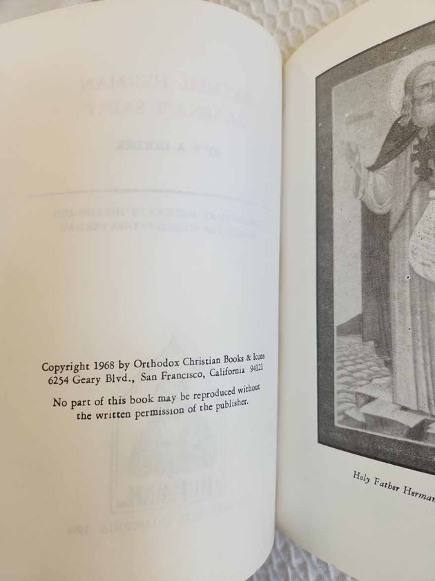 Father Herman Alaskas Saint 1st Ed rare