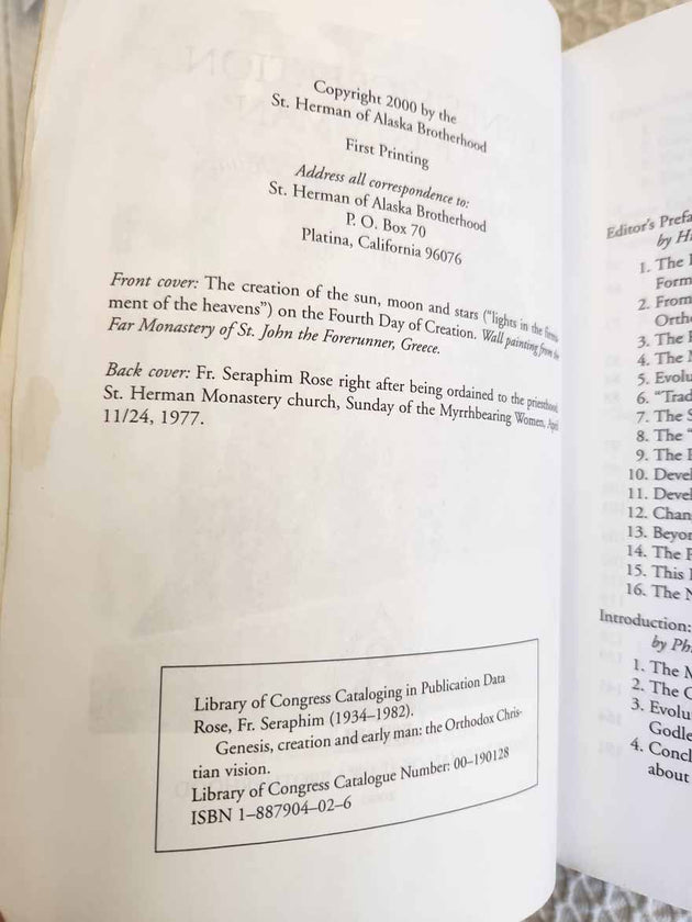 Genesis Creation Early Man RARE 1st Ed fair