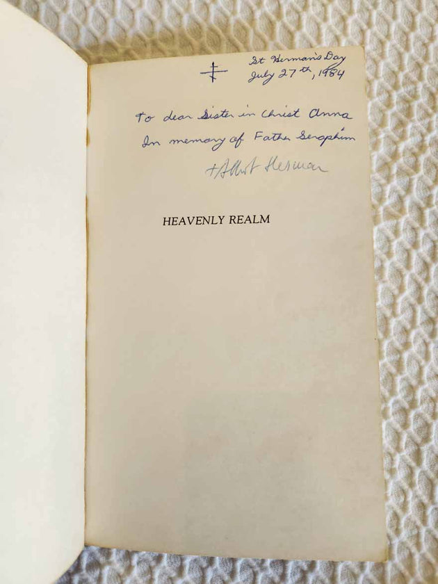 Heavenly Realm Seraphim Rose VERY RARE fair signedFrH