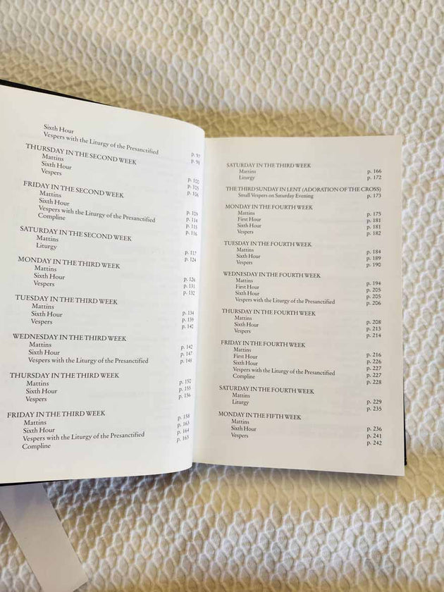 Lenten Triodion Supplement RARE BOOK