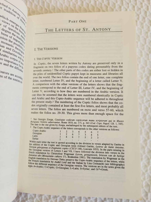 Letters of St Antony rare book