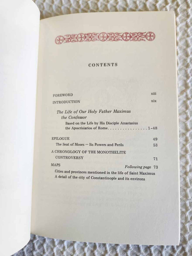 Life Maximus the Confessor rare book