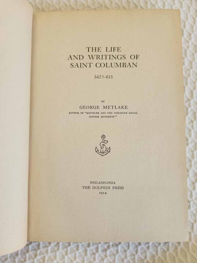 Life and Writings of Saint Columban 1914