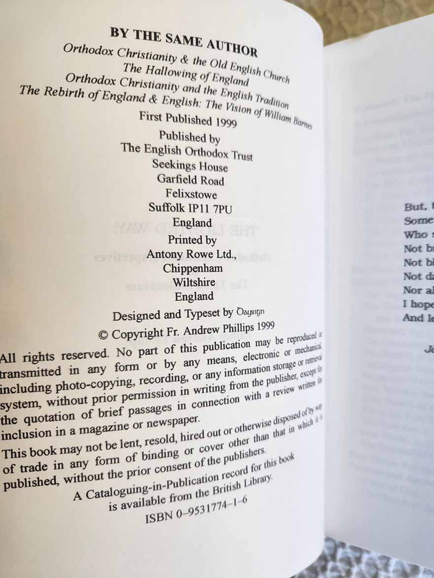Lighted Way Orthodox Christian Perspectives rare