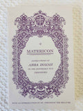 Matericon Abba Isaiah very rare book