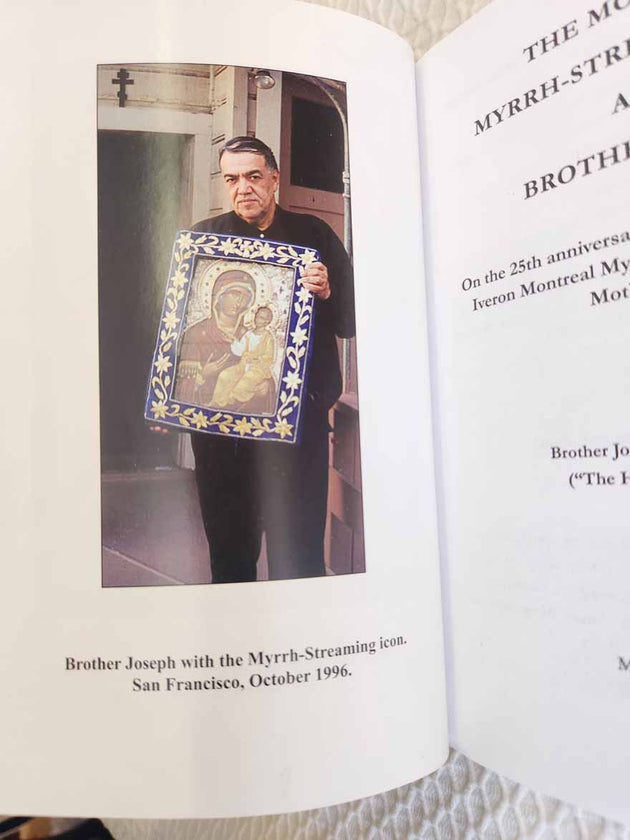 Montreal Myrrh-Streaming Icon and Brother Joseph rare