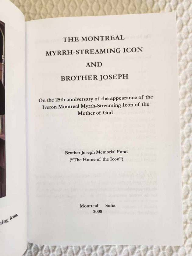 Montreal Myrrh-Streaming Icon and Brother Joseph rare