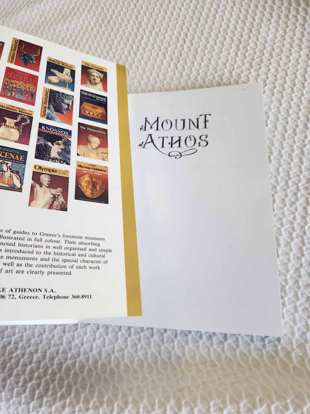 Mount Athos An Illustrated Guide rare