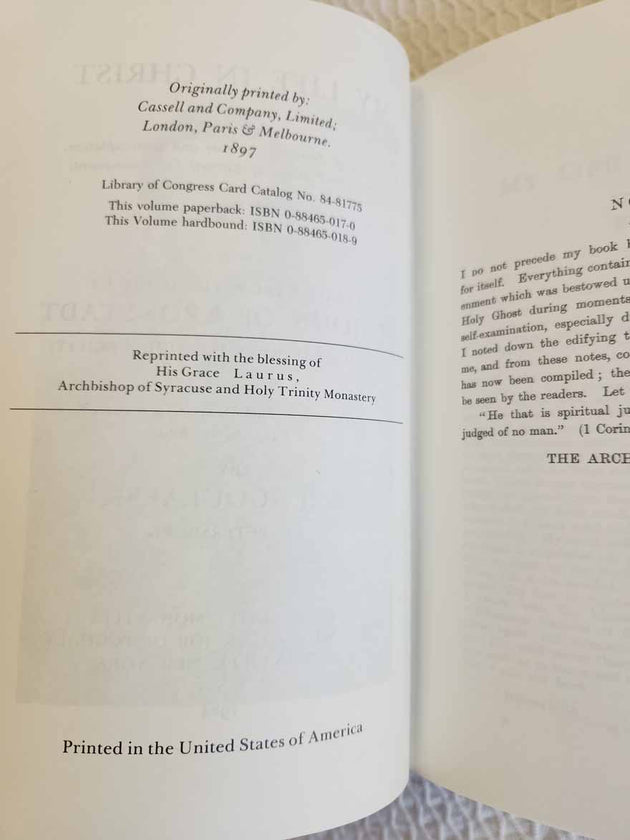 My Life in Christ hardbound 1st Ed Rare